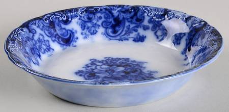 Ormonde Flow Blue (Scalloped and Embossed) Coupe Cereal Bowl