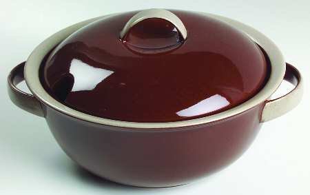 Stone Craft Terra Cotta 2 Qt Round Covered Casserole