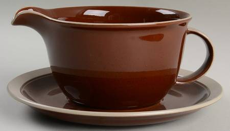 Stone Craft Terra Cotta Gravy Boat & Underplate