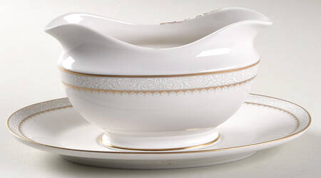 Royalty Gold Gravy Boat & Underplate