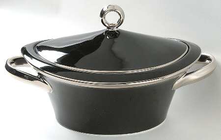 Platinum Accent 1.5 Quart Oval Covered Casserole