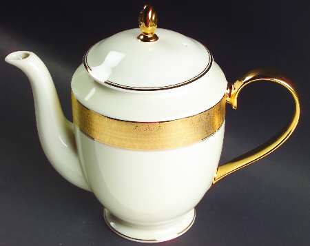 Opera Gold Coffee Pot & Lid