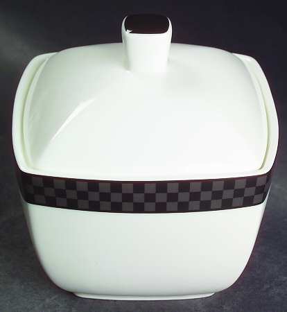 Moderno Black Sugar Bowl & Lid