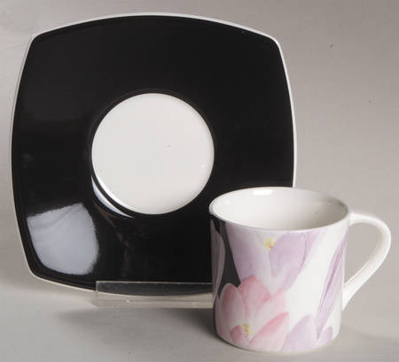 Nouveau Flat Demitasse Cup & Saucer Set