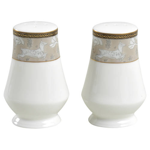 Enchanted Forest Taupe Salt & Pepper Set