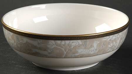 Enchanted Forest Taupe Fruit/Dessert (Sauce) Bowl