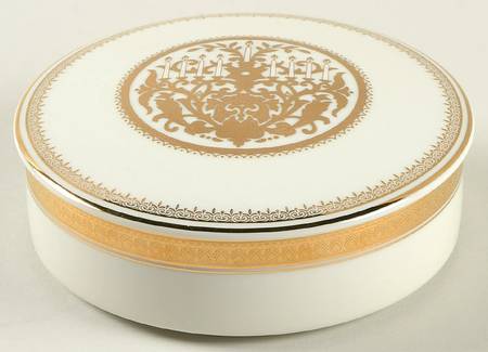 Festival Gold 5" Round Box & Lid