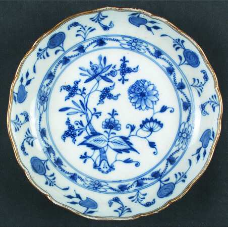 Blue Onion (Gold Trim) Coupe Soup Bowl