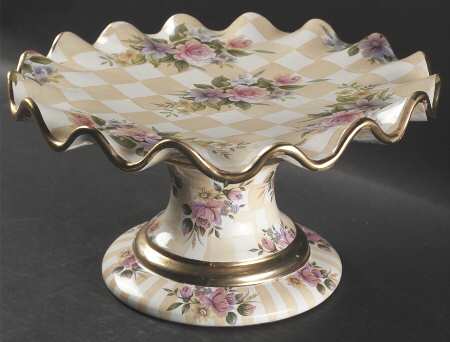 Orange Marmalade 12" Diameter Pedestal Cake Stand