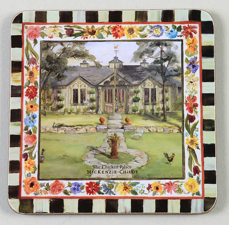 Maclachlan Square Corkback Coaster by MacKenzie-Childs
