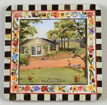 Maclachlan Square Corkback Coaster by MacKenzie-Childs