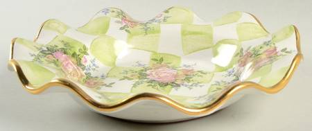 Sweet Pea Large Rim Soup Bowl by MacKenzie-Childs