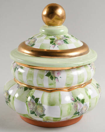 Sweet Pea Cookie Jar & Lid