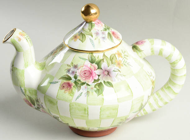 Sweet Pea Teapot & Lid