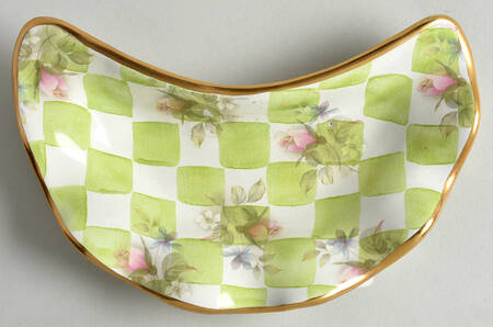 Sweet Pea Crescent Salad Plate by MacKenzie-Childs