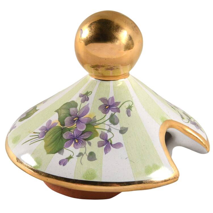 Sweet Pea Lid for Sugar Bowl