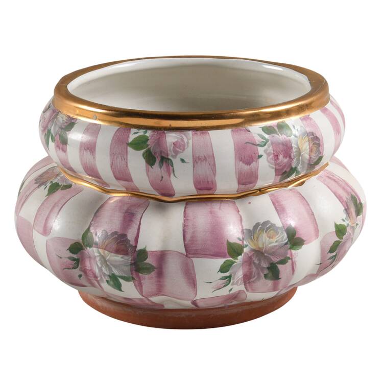 Rose Petal Cookie Jar No Lid