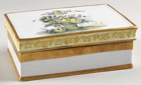 Italian Chinois Trinket Box & Lid
