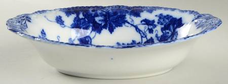 Virginia (Flow Blue, No Gold Accent)) 9" Oval Vegetable Bowl