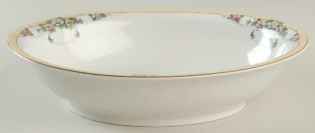 MEI866 9" Oval Vegetable Bowl