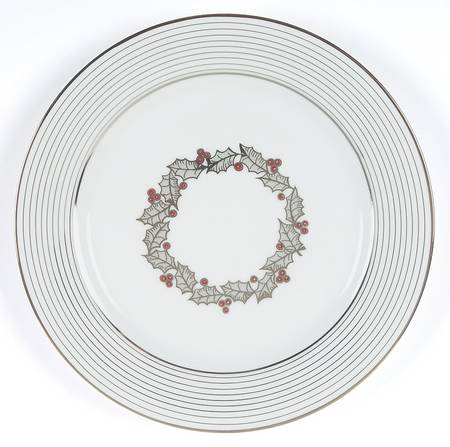 Platinum Lines Holiday Salad Plate