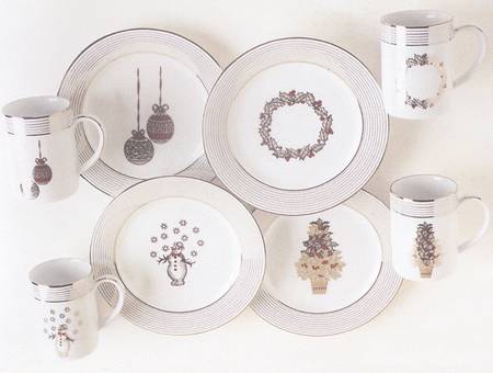 Platinum Lines Holiday Mug