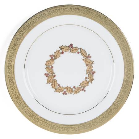 Victorian Gold Holiday Salad Plate