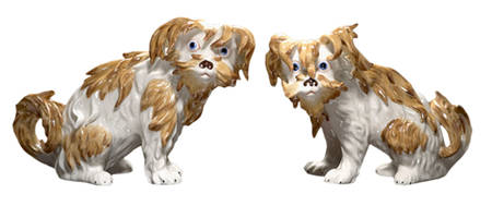 Stately Homes of England Pair of Chatsworth Terriers Figurines
