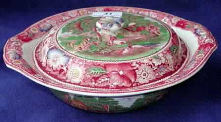Rural England Red Multicolor by W R Midwinter Ltd