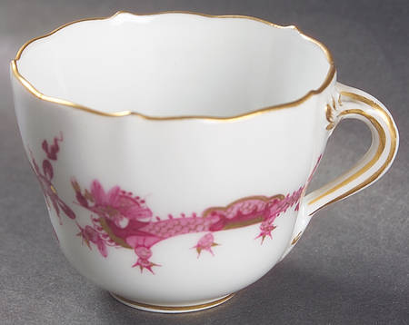 Dragon Pink (Gold Accent) Flat Demitasse Cup