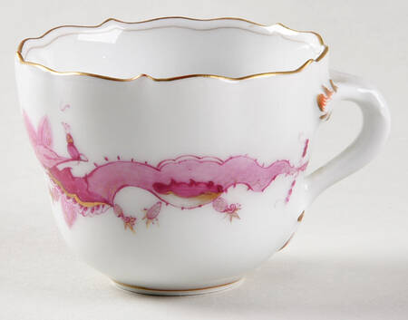Dragon Pink (Gold Accent) Flat Demitasse Cup