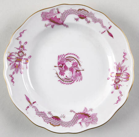 Dragon Pink (Gold Accent) Bread & Butter Plate