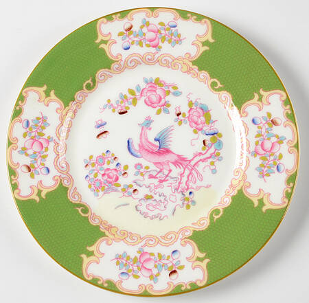 Cockatrice Green (Smooth, Wreath Backstamp) Salad Plate