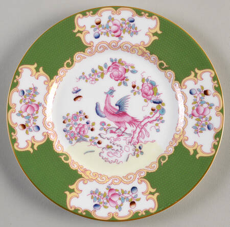 Cockatrice Green (Smooth, Wreath Backstamp) Salad Plate