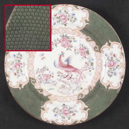 Cockatrice Green (Smooth, Wreath Backstamp) Dinner Plate