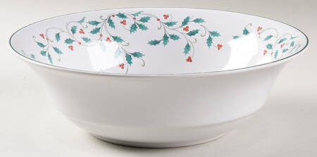 Holly Lace 9" Round Vegetable Bowl