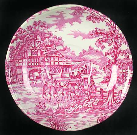 Coaching Days Pink Saucer for Cream Soup Bowl