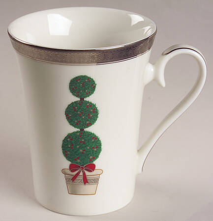 Topiary (Platinum, Green Band Plates) Mug