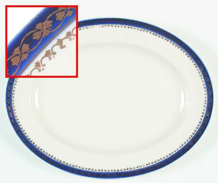 Bleu De Roi 9 11" Oval Serving Platter