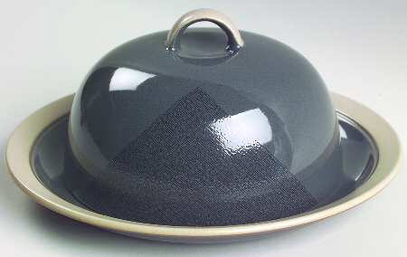 Villagio Charcoal Round Covered Butter