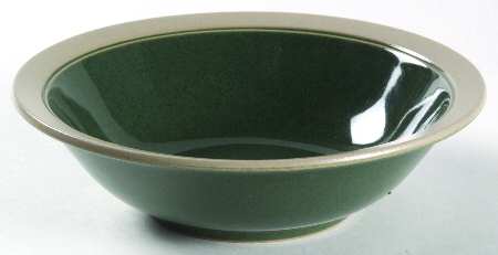 Stone Craft Hunter Green Rim Fruit/Dessert (Sauce) Bowl