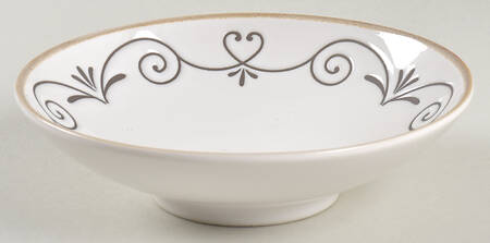 Tuscan Scroll White Fruit/Dessert (Sauce) Bowl