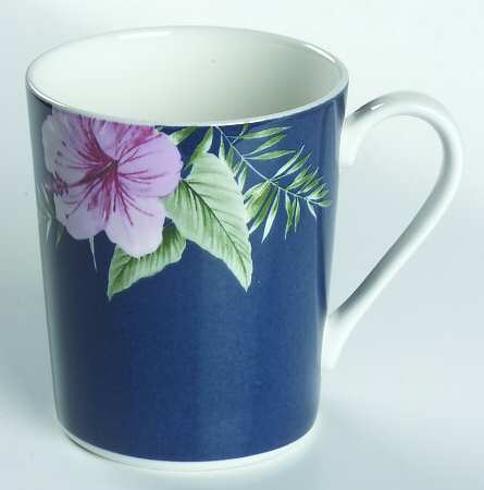 Tropical Garden Blue Mug