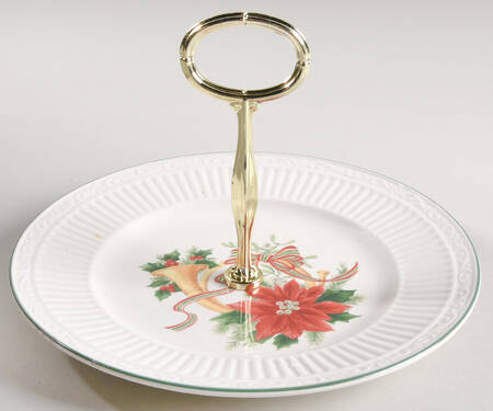 Italian Holiday Salad Plate for 2-Tiered Serving Tray