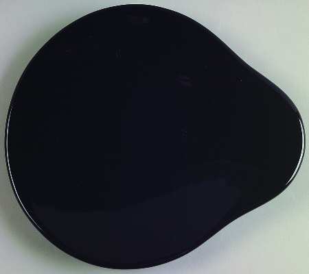 UFO Black Salad/Dessert Plate