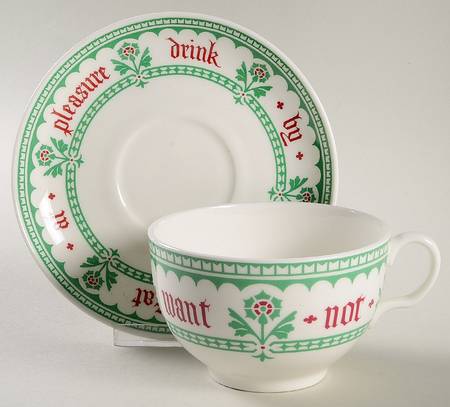 Pugin's Proverbs Breakfast Cup & Saucer Set