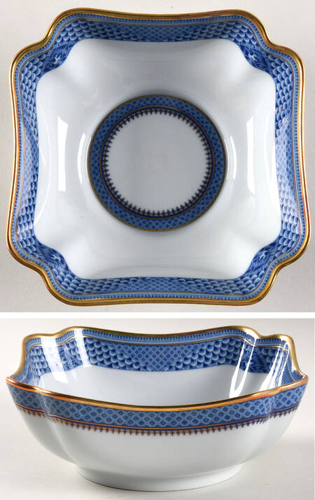 Indigo Wave 6" Square Vegetable Bowl