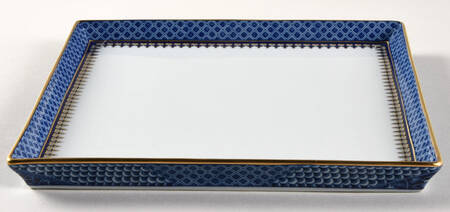Indigo Wave Canape Plate