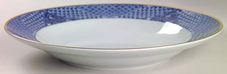 Indigo Wave Large Rim Soup Bowl