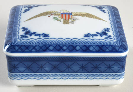 Diplomatic Eagle Service Rectangular Box with Lid